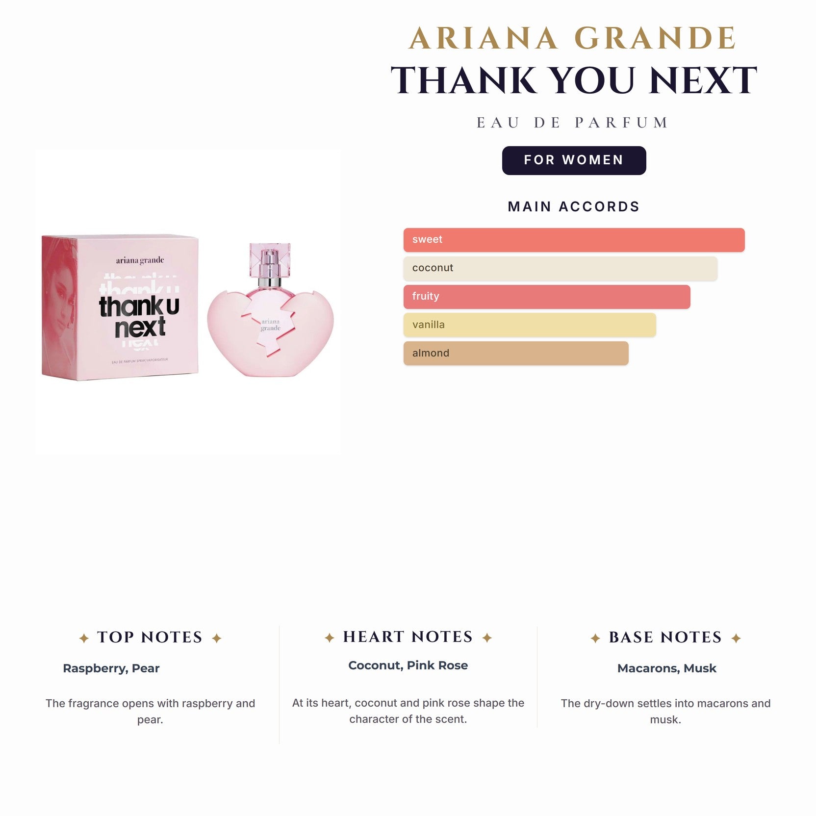 Ariana Grande Thank You Next 3.4oz EDP Spray for Women