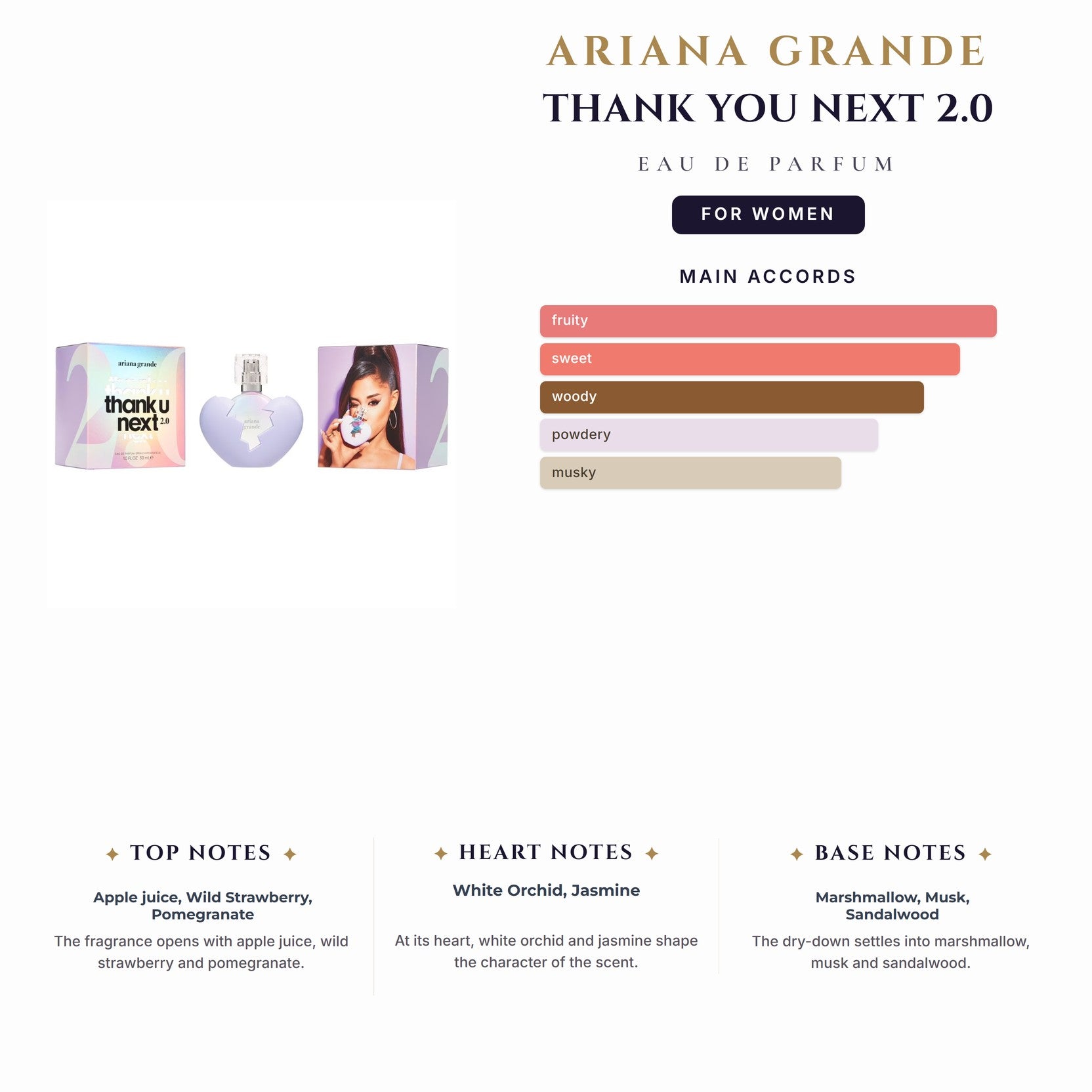 Ariana Grande Thank You Next 2.0 3.4oz EDP Spray for Women