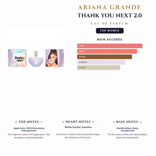 Ariana Grande Thank You Next 2.0 3.4oz EDP Spray for Women