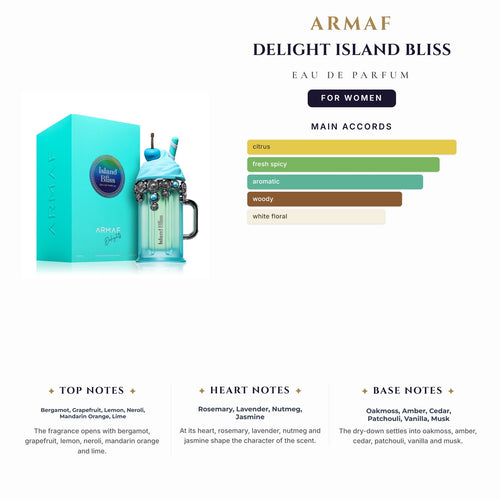 Armaf Delight Island Bliss 3.4oz EDP Spray for Women
