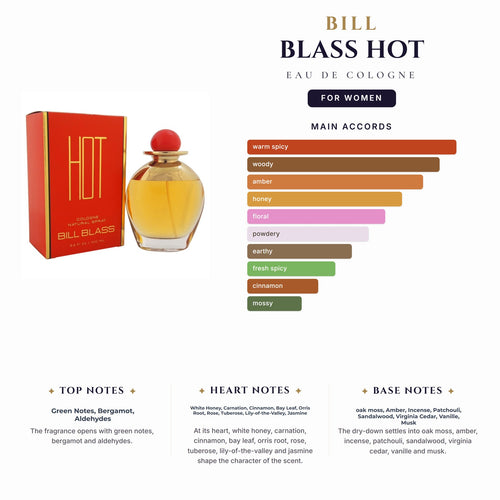 Bill Blass Hot 3.4oz EDC Spy for Women