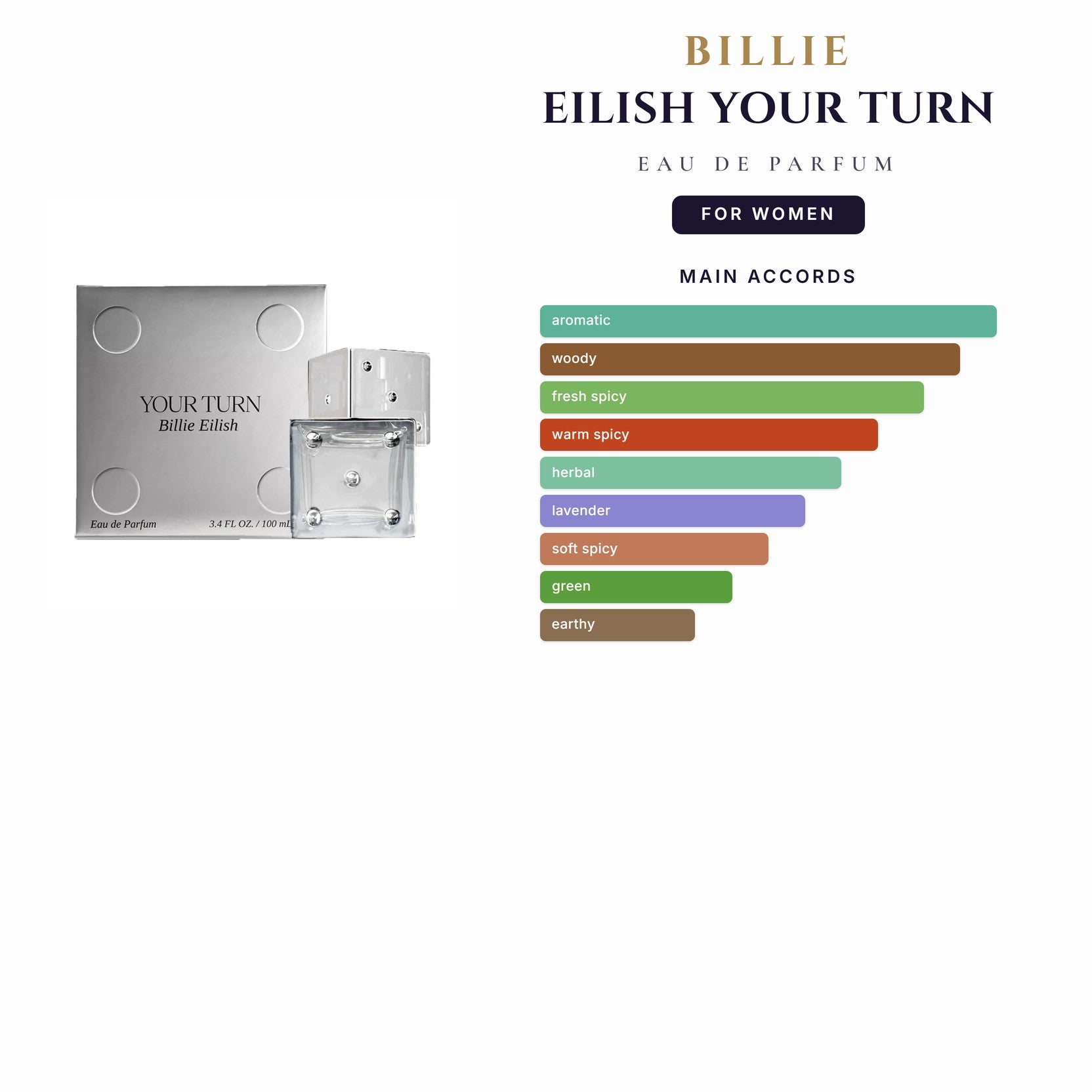 Billie Eilish Your Turn 3.4oz EDP Spray for Women