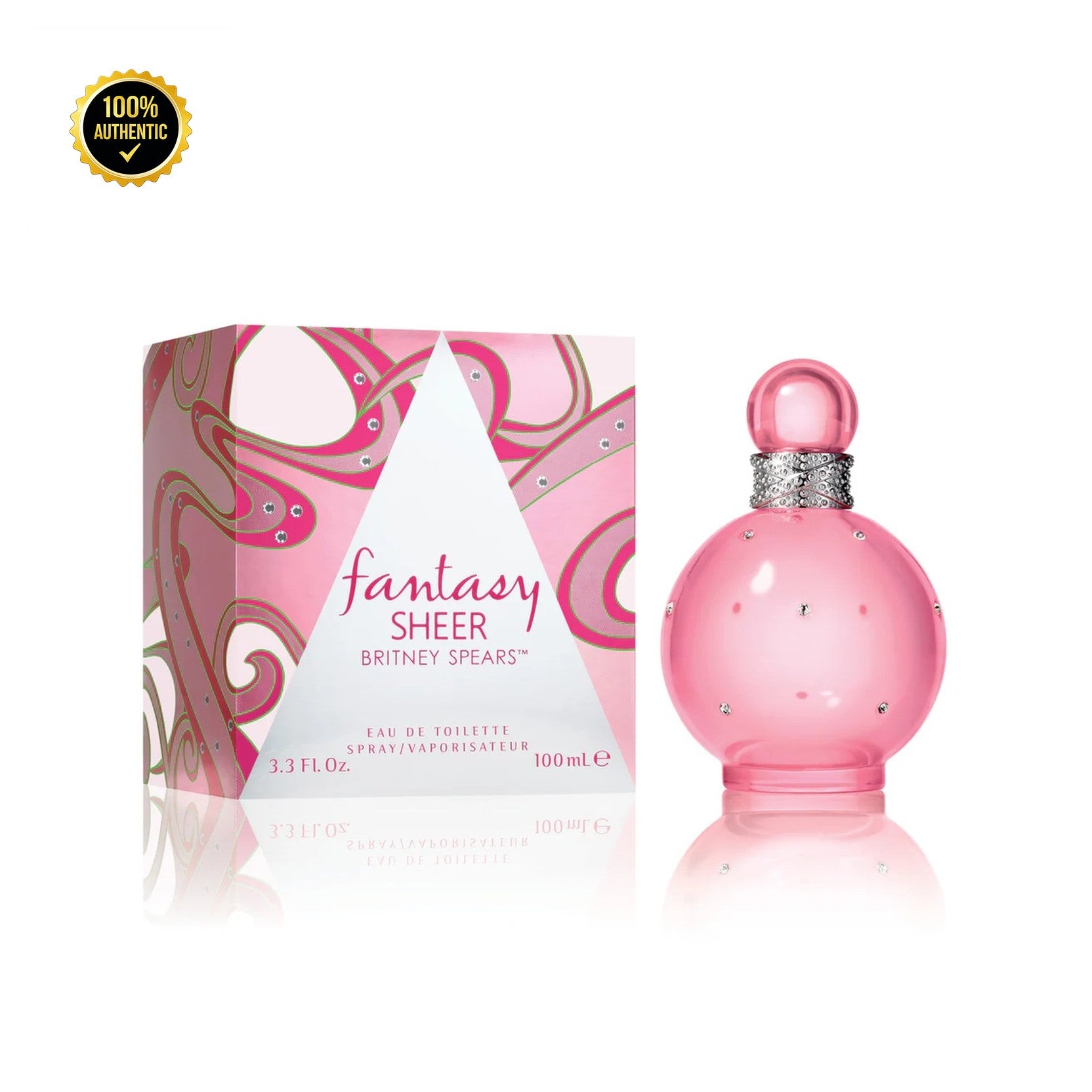 Britney Spears Fantasy Sheer 3.4oz EDT Spray for Women