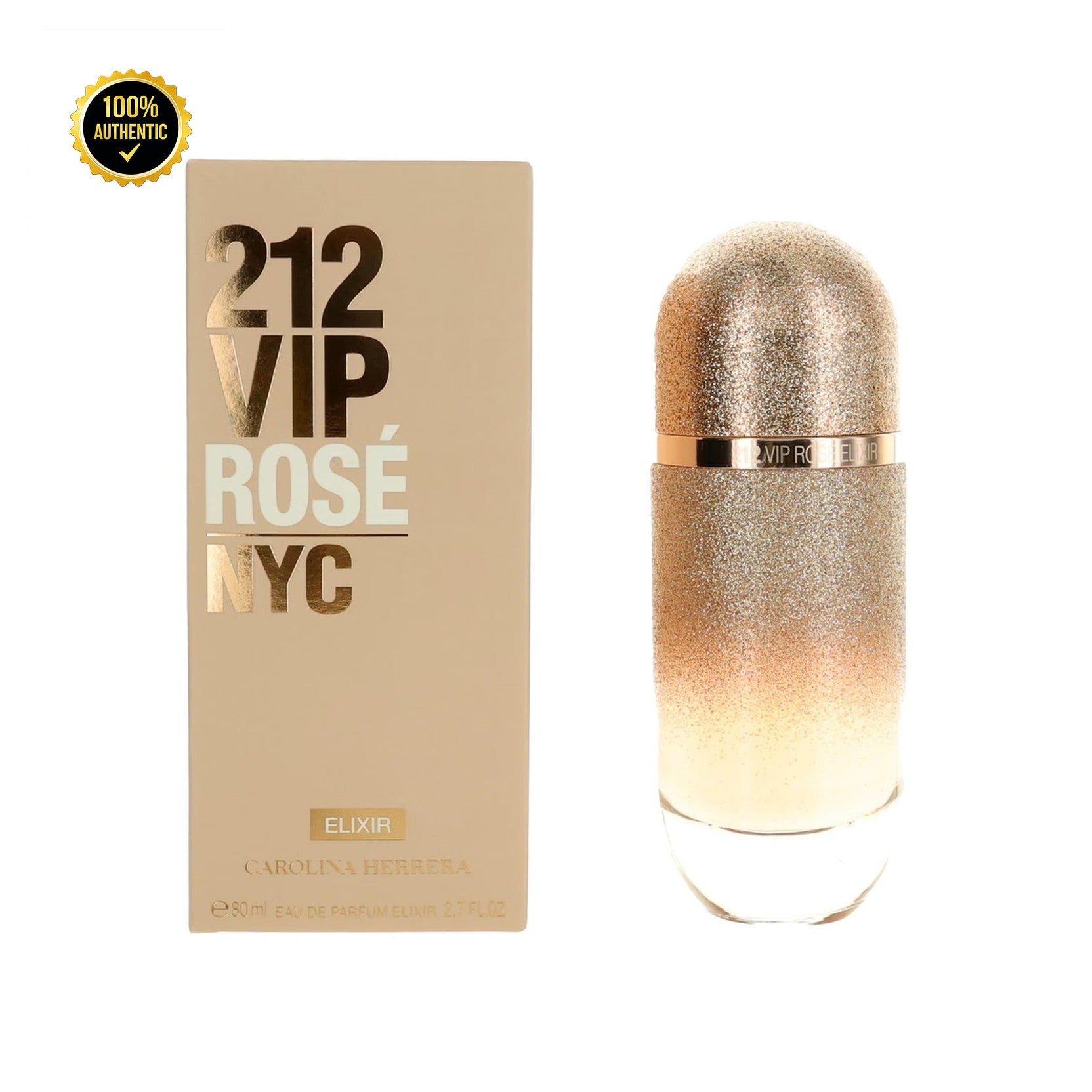 C.Herrera 212 Vip Rose Elixir 2.7oz EDP Spray for Women