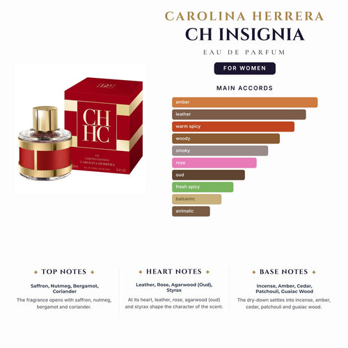 C.Herrera Ch Insignia (Limited Edition) 3.4oz EDP Spray for Women