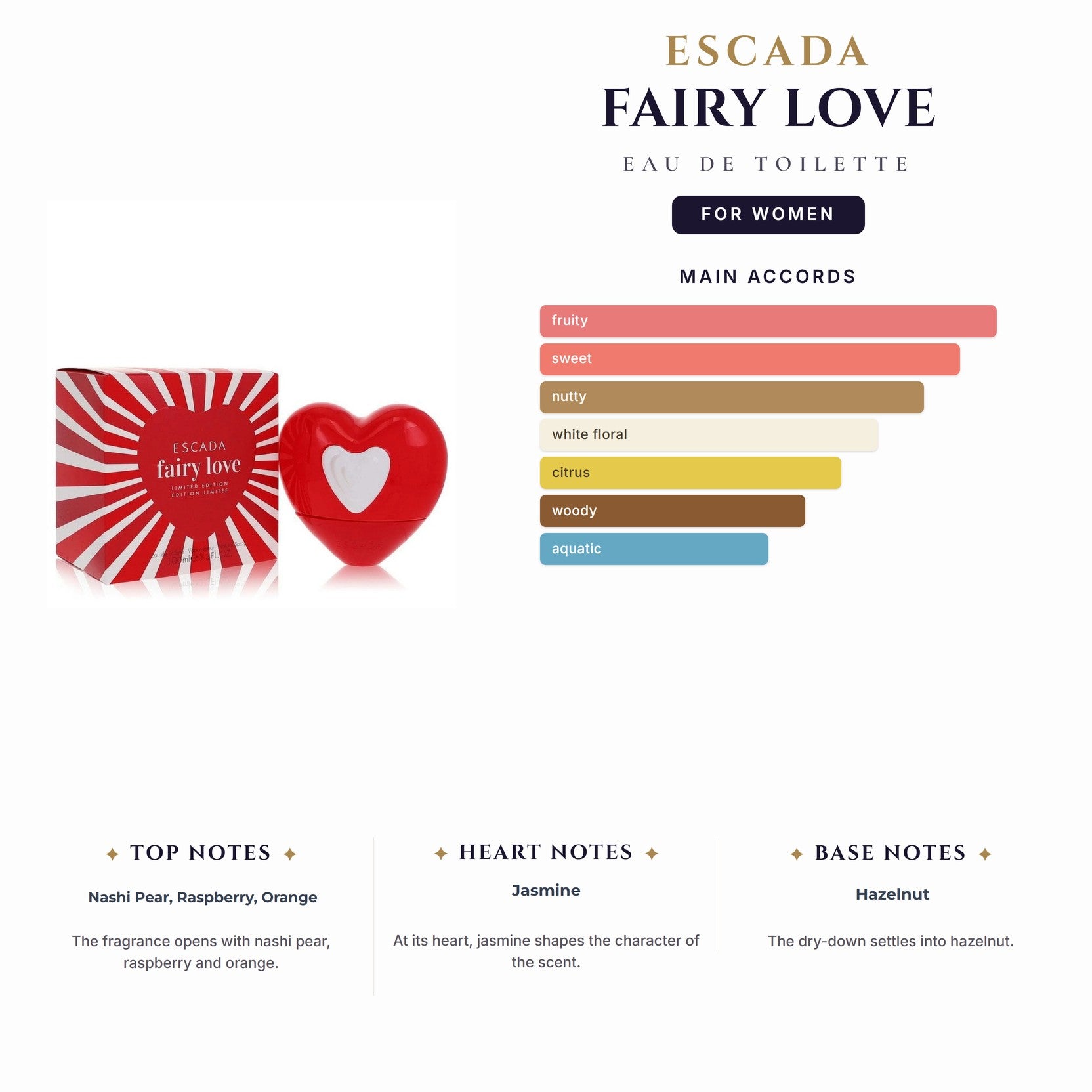 Escada Fairy Love 3.4oz EDT Spray for Women
