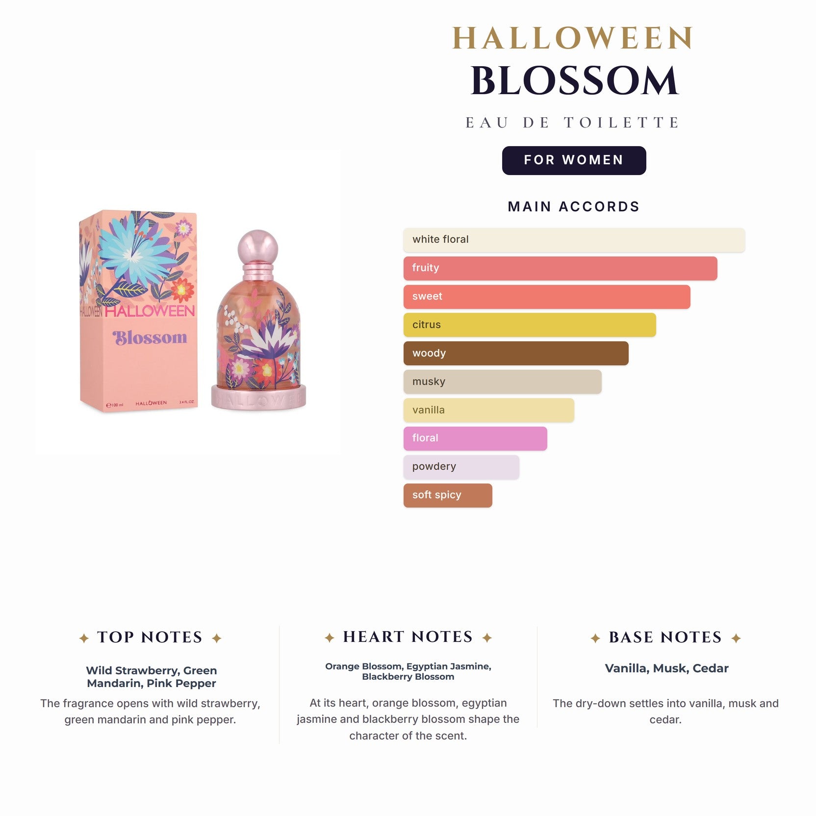Halloween Blossom 3.4oz EDT Spray for Women