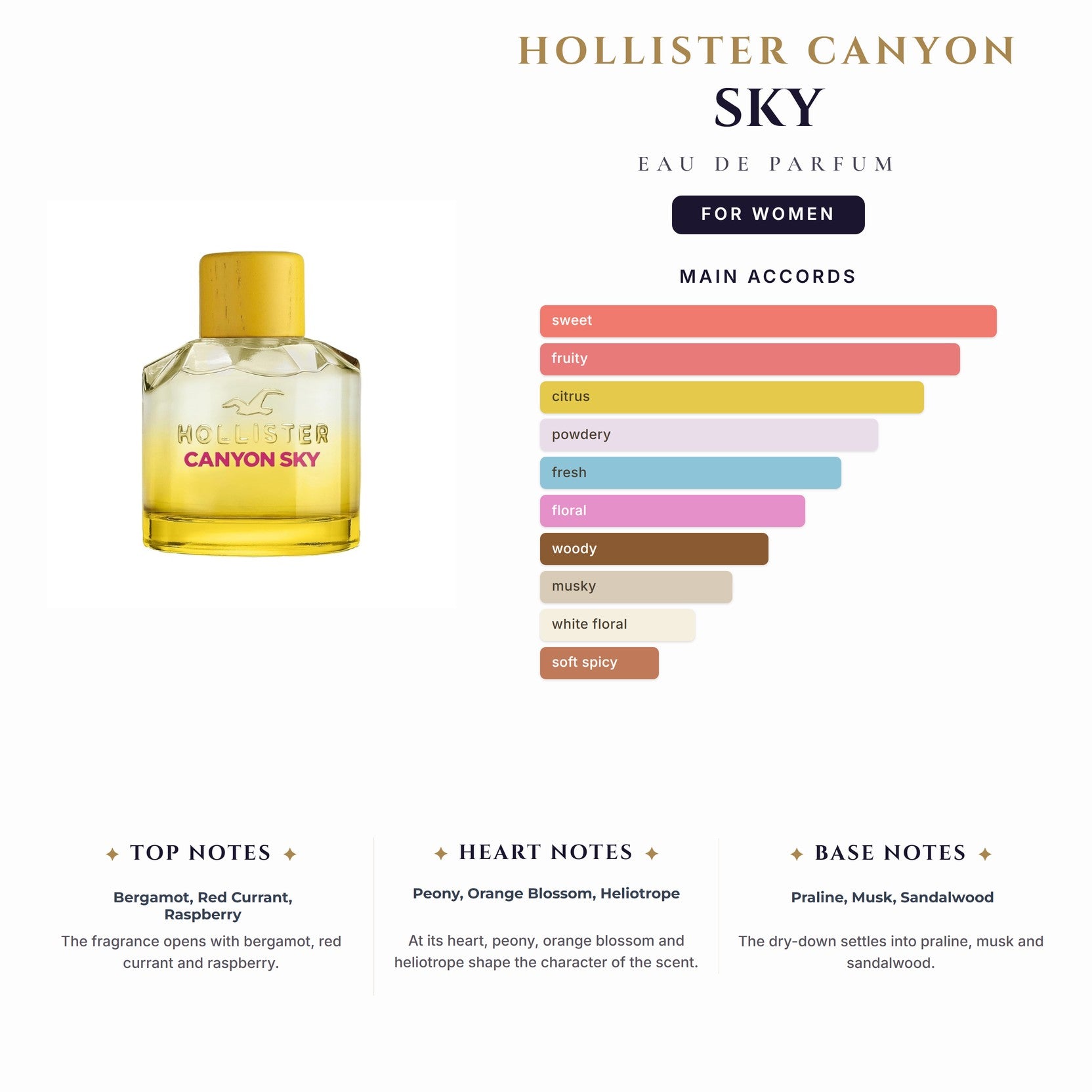 Hollister Canyon Sky 3.4oz EDP Spray for Women