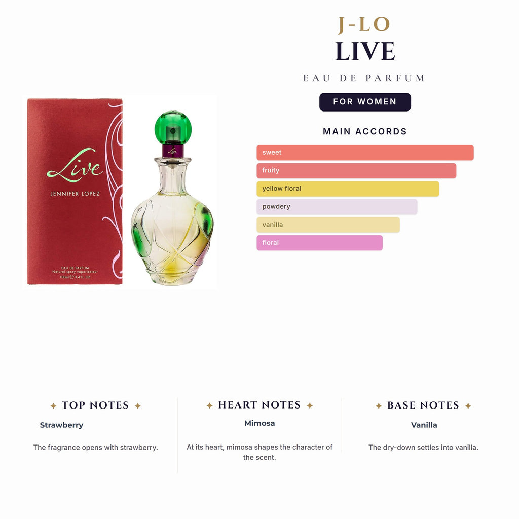 J-Lo Live 3.4oz EDP Spray for Women