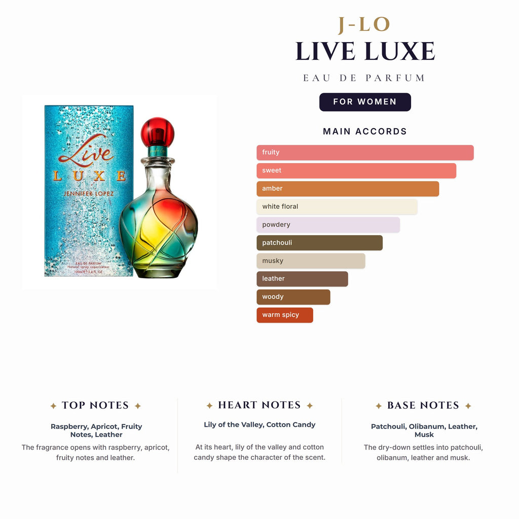 J-Lo Live Luxe 3.4oz EDP Spray for Women