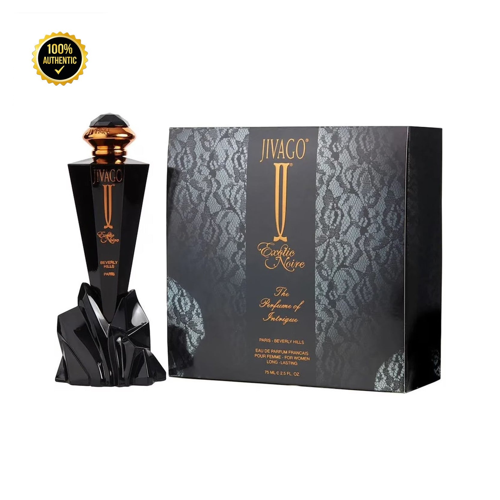 Jivago Exotic Noir 2.5oz EDP Spray W/Base for Women