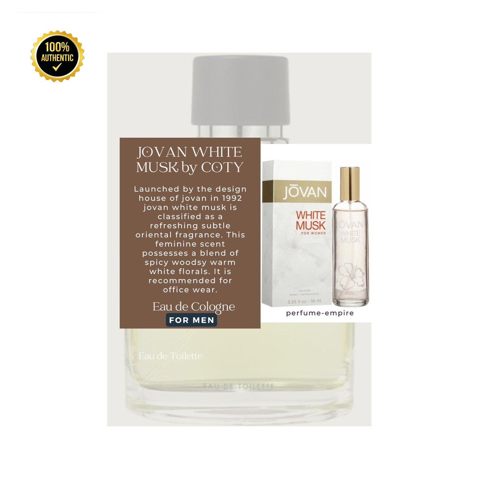 Jovan White Musk 3.25oz EDC Spray for Women