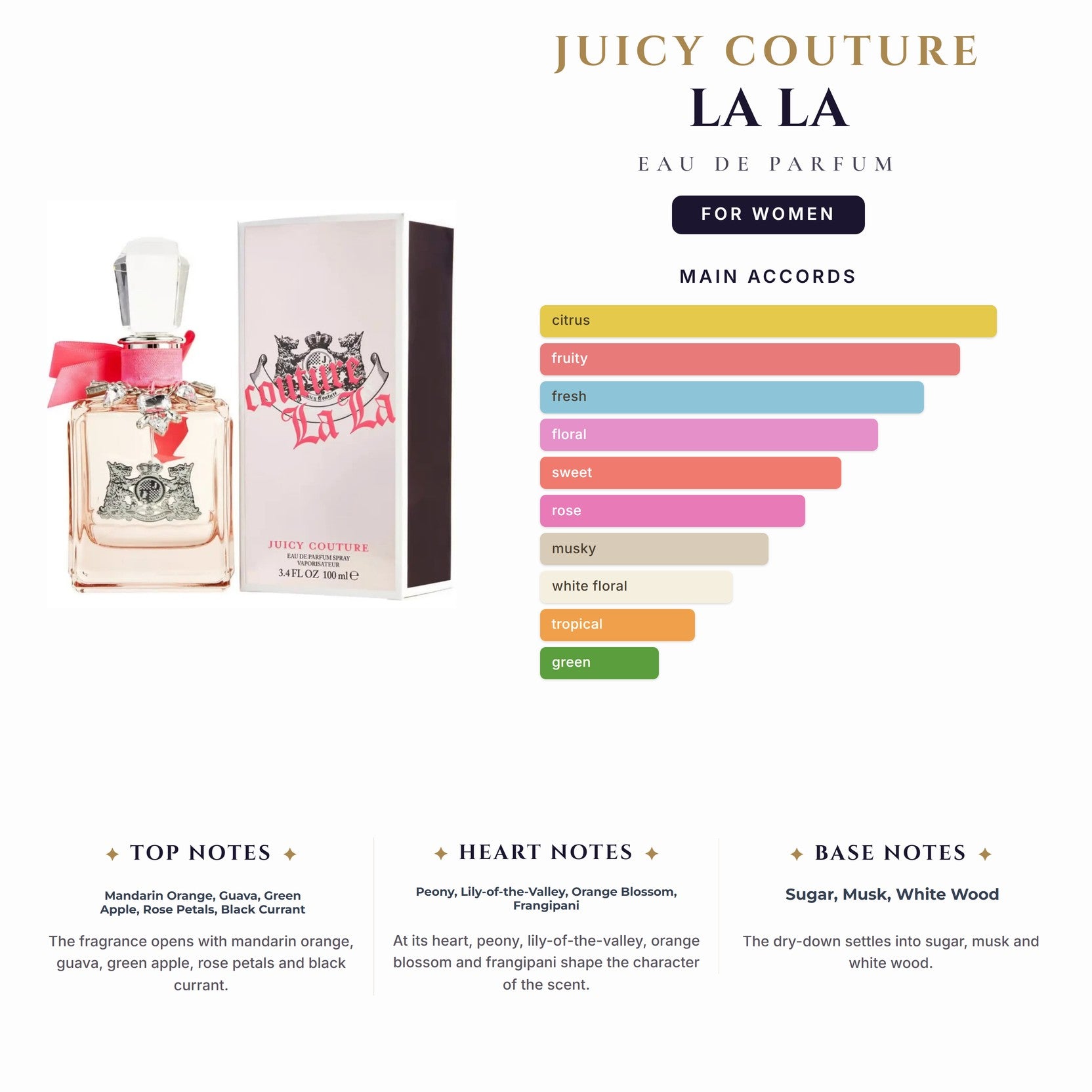 Juicy Couture La La 3.4oz EDP Spray for Women