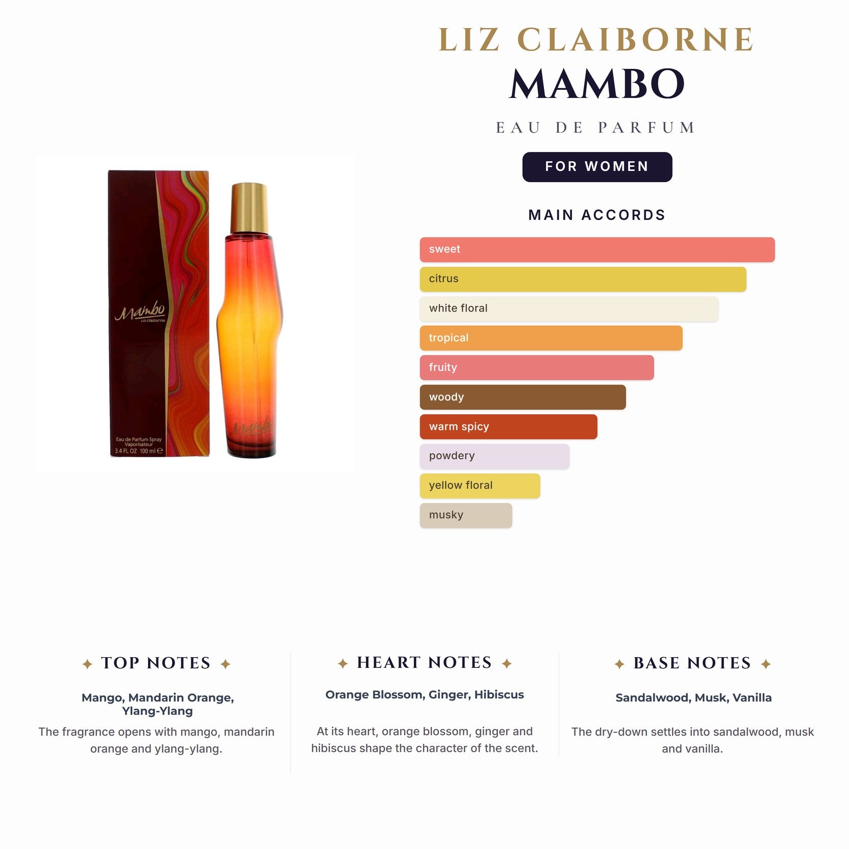 Liz Claiborne Mambo 3.4oz EDP Spy for Women