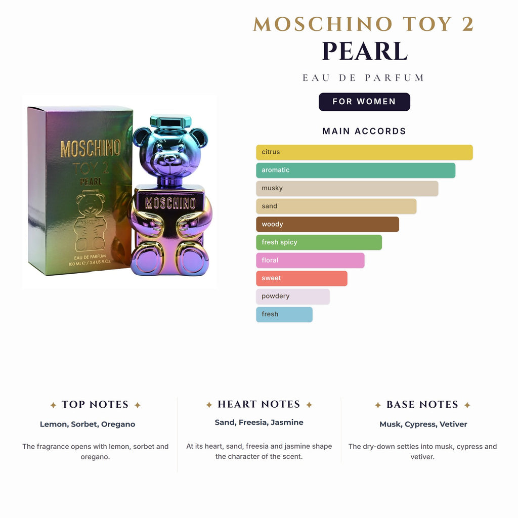 Moschino Toy 2 Pearl 3.4oz EDP Spray for Women
