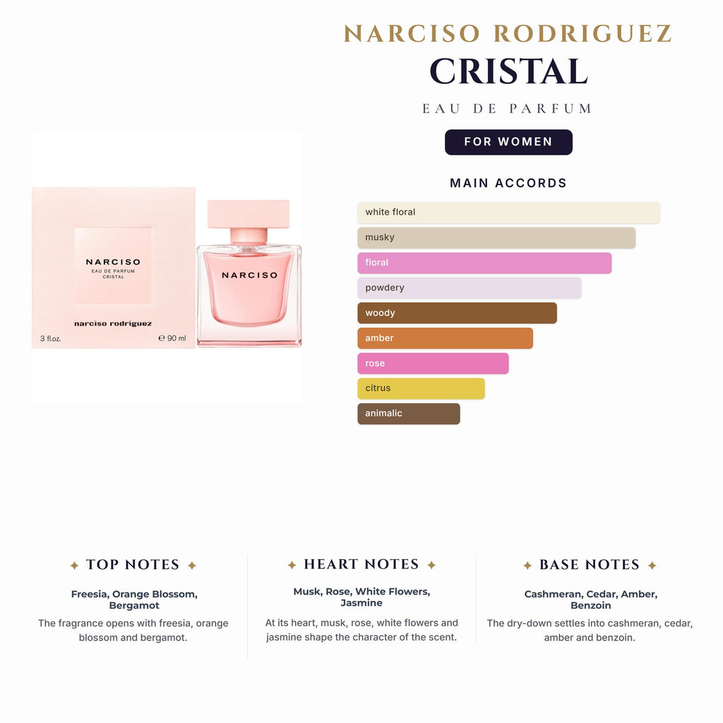 Narciso Rodriguez Cristal 3.0oz EDP Spray for Women