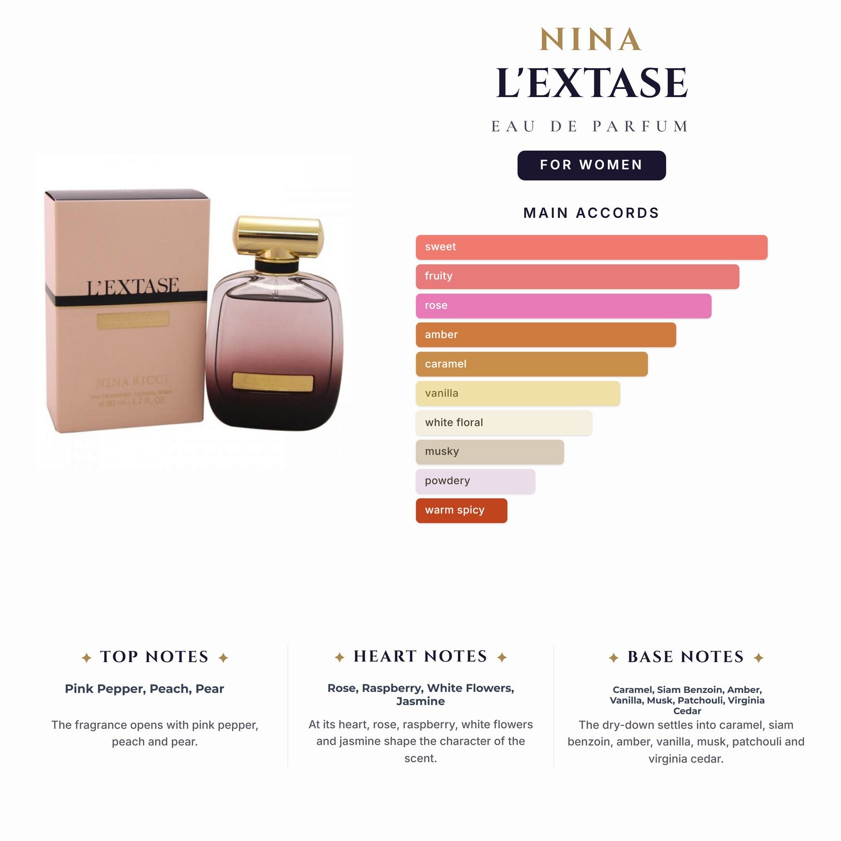 Nina L'Extase 1.7oz EDP Spray for Women