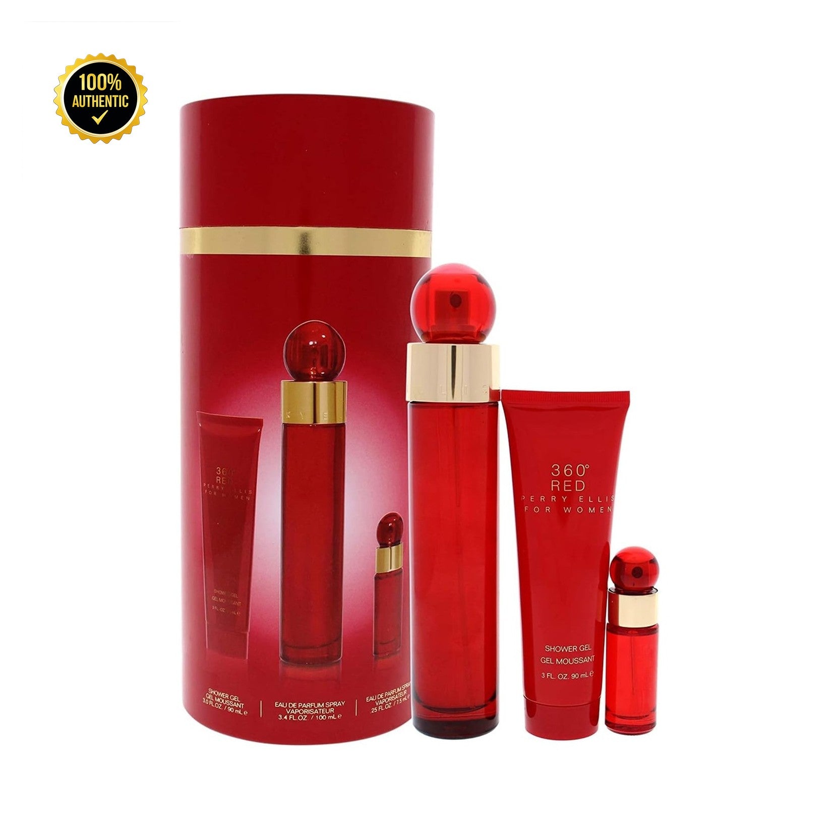 Perry Ellis 360 Red 3.4oz EDP Spray for Women