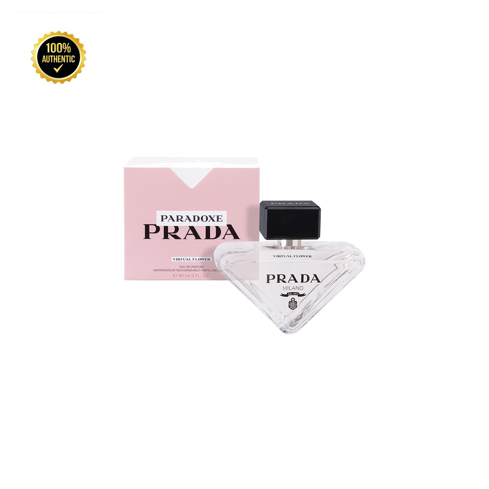 Prada Paradoxe Virtual Flower 3.0oz EDP Spray (Refillable Screw Top) for Women