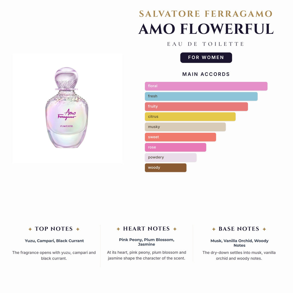S. Ferragamo Amo Flowerful 3.4oz EDT Spray for Women