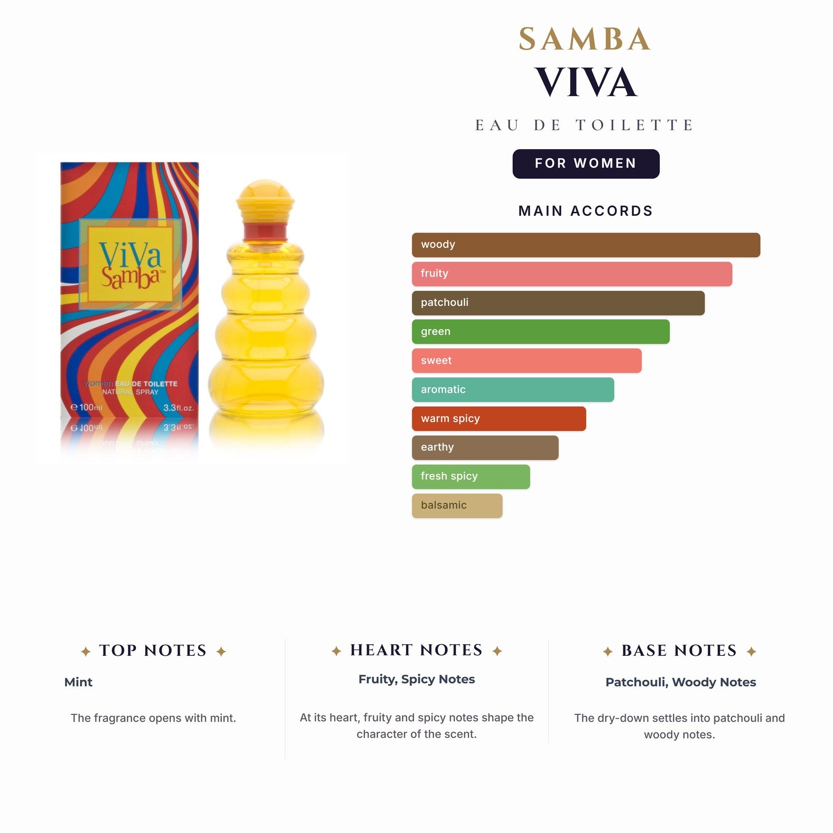 Samba Viva 3.4 EDT Spy for Women
