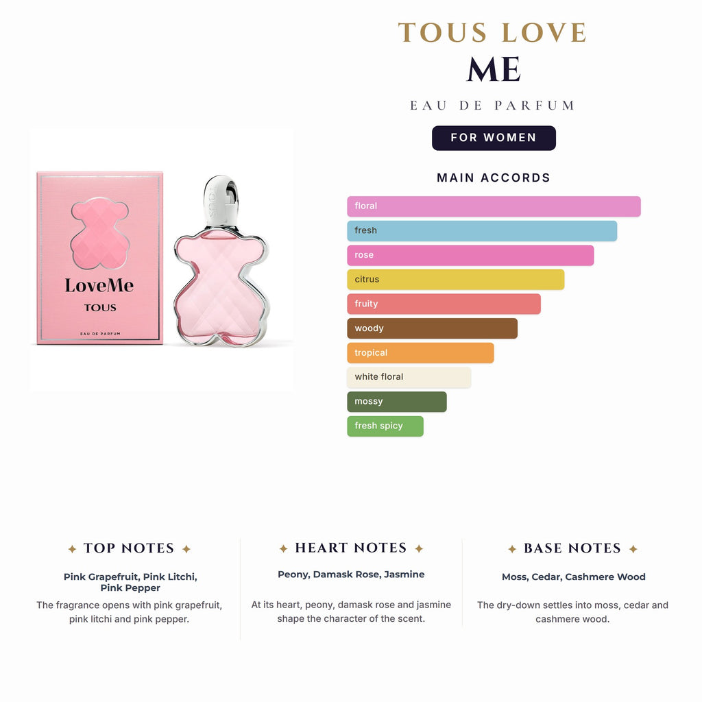 Tous Love Me 3.4oz EDP Spray for Women