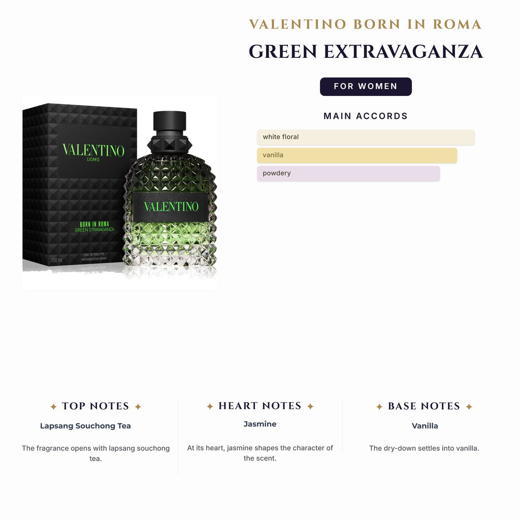 Valentino Born In Roma Green Extravaganza 6Ml (Must Buy In Pack Of 12) for Women