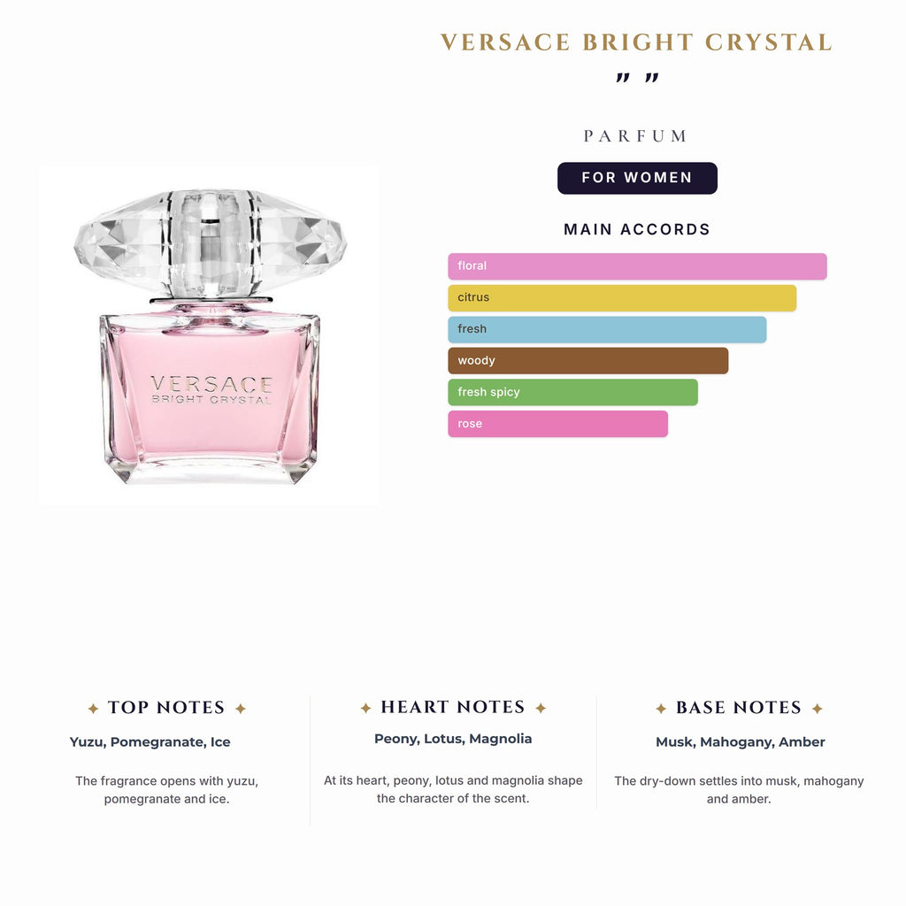 Versace Bright Crystal "Parfum" 3.0oz Parfum Spy for Women