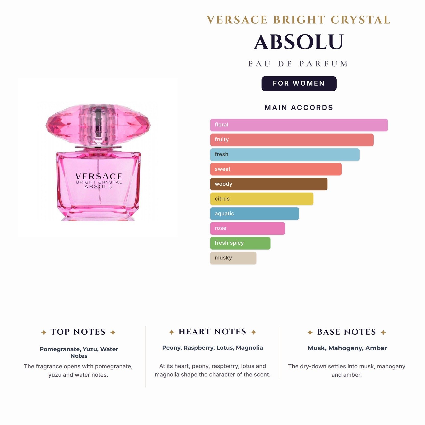 Versace Bright Crystal Absolu 3.0oz EDP Spray for Women