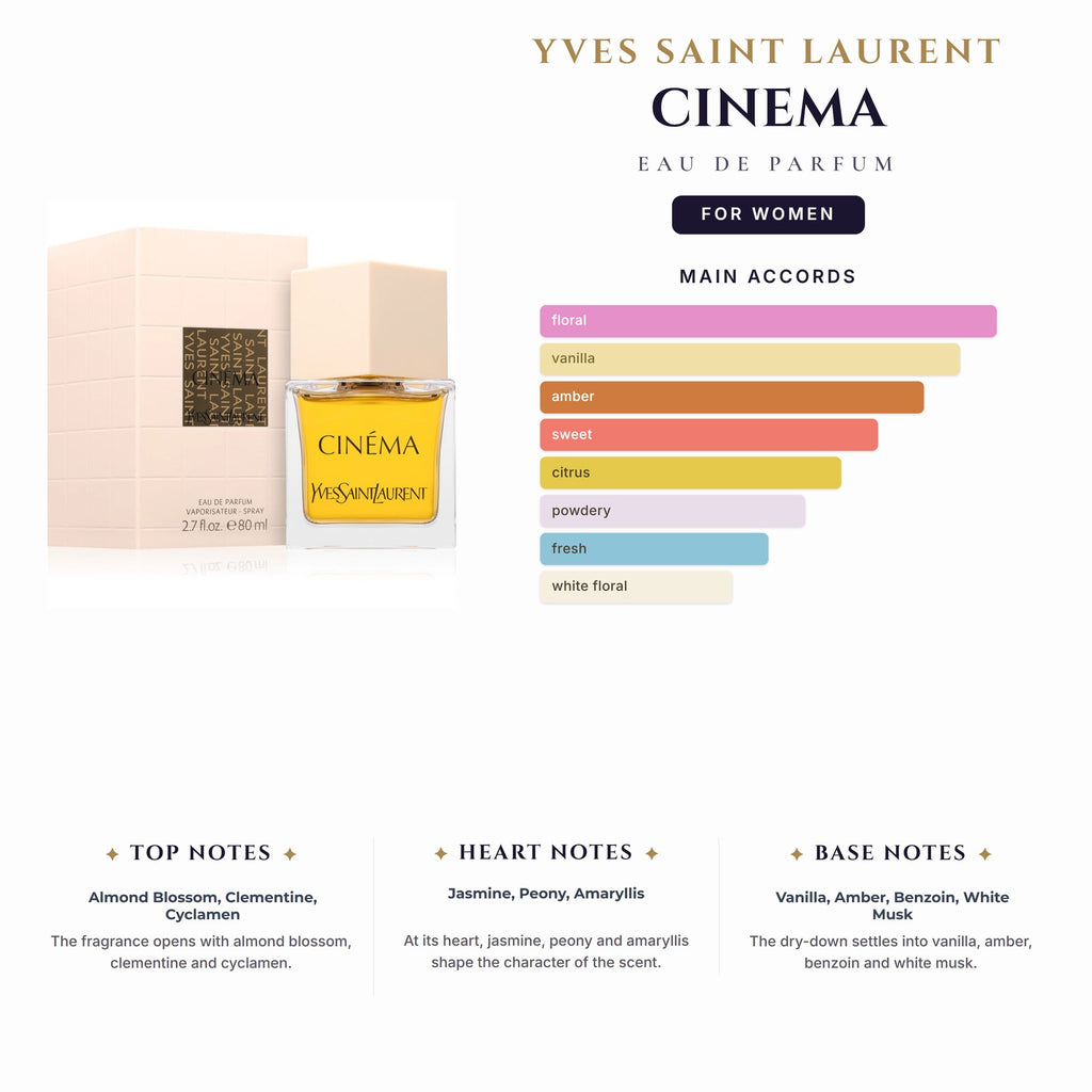 Ysl Cinema 2.8oz EDP Spray for Women