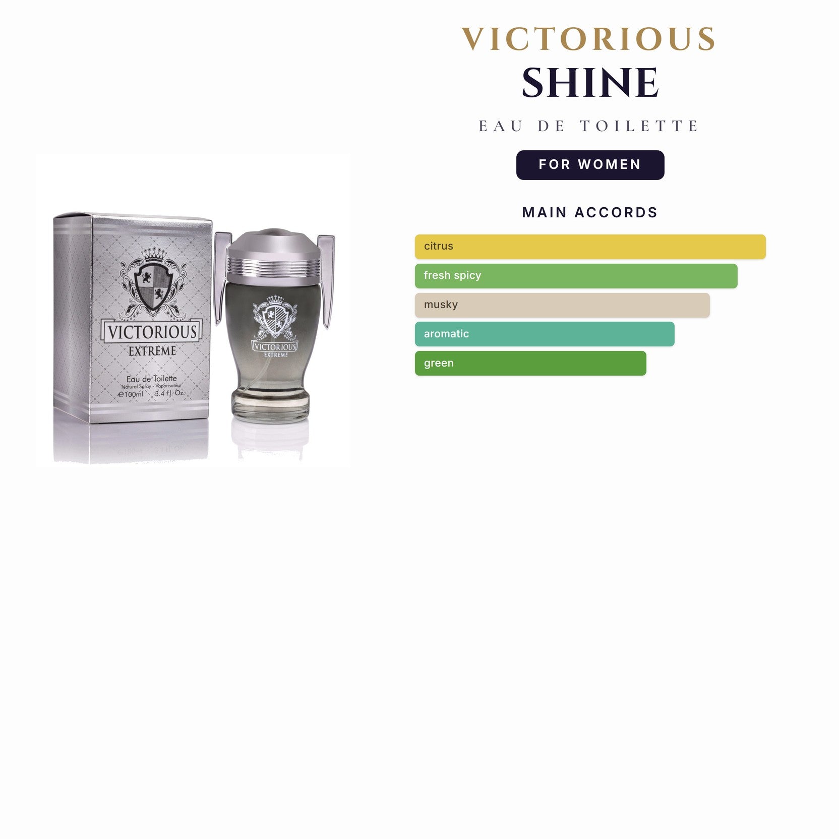 Kids- Victorious Shine 3.4oz EDT Spy for Women