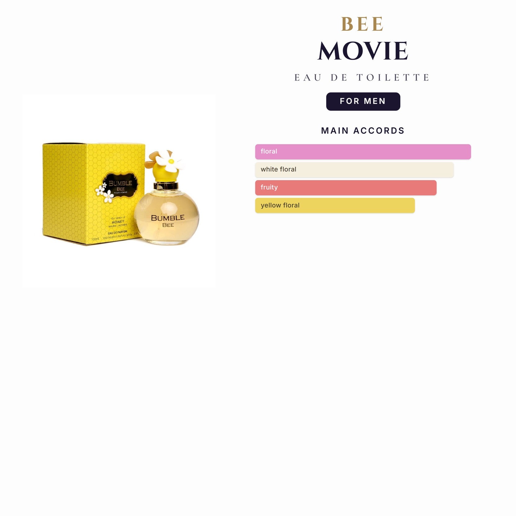 Kids- Bee Movie 3.3oz EDT Spy for Men