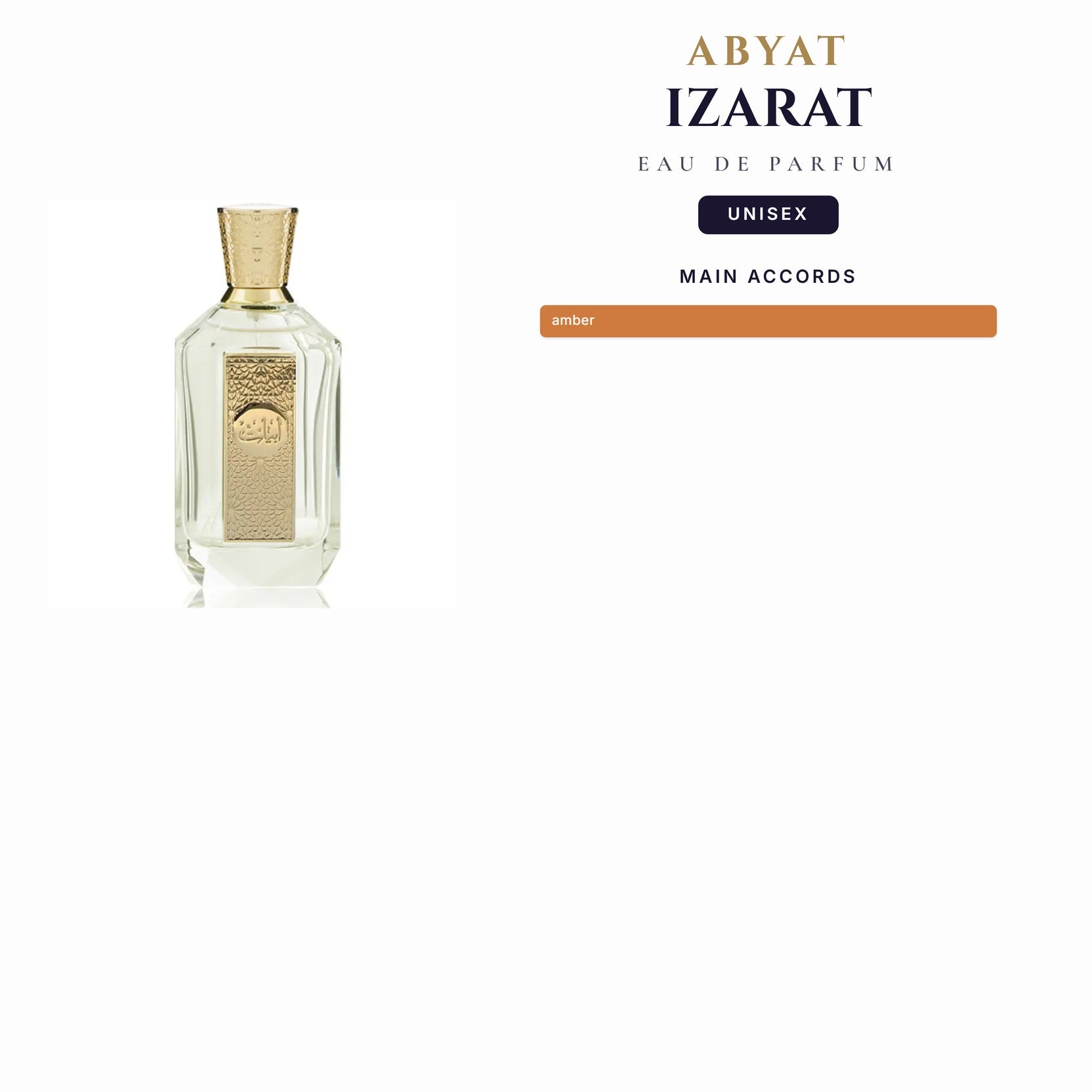 U Abyat Izarat 3.4oz EDP Spray