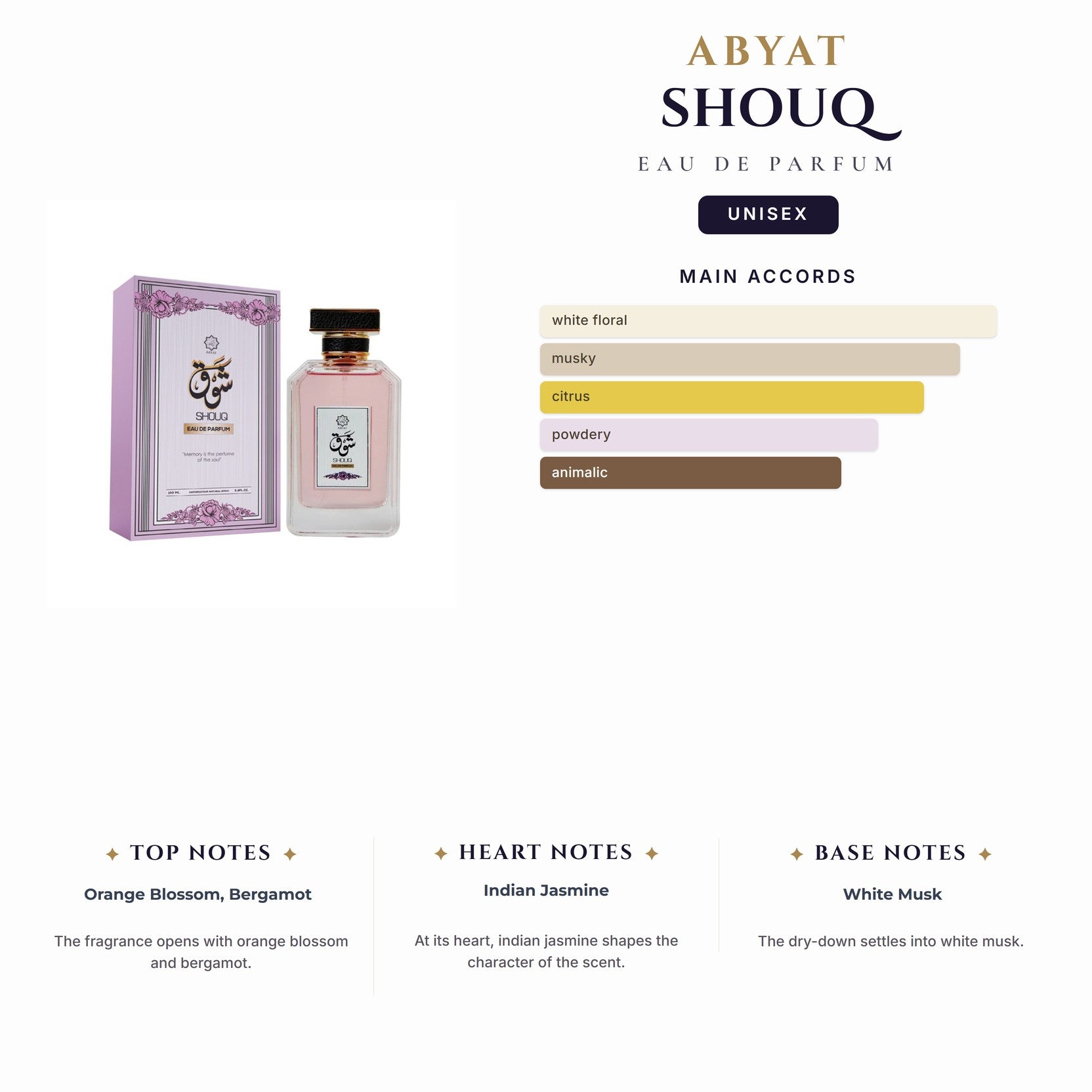 U Abyat Shouq 3.4oz EDP Spray