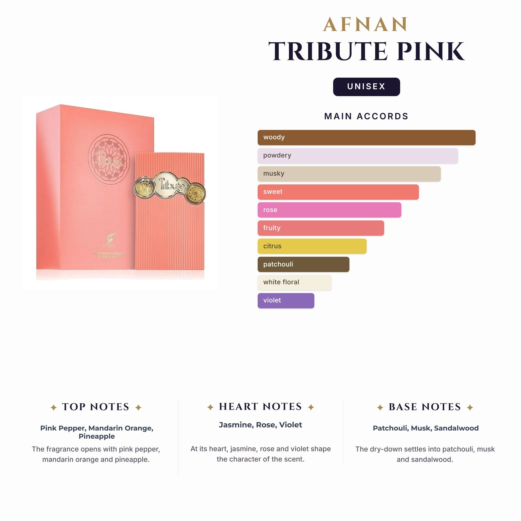Afnan Tribute Pink 1.2Ml
