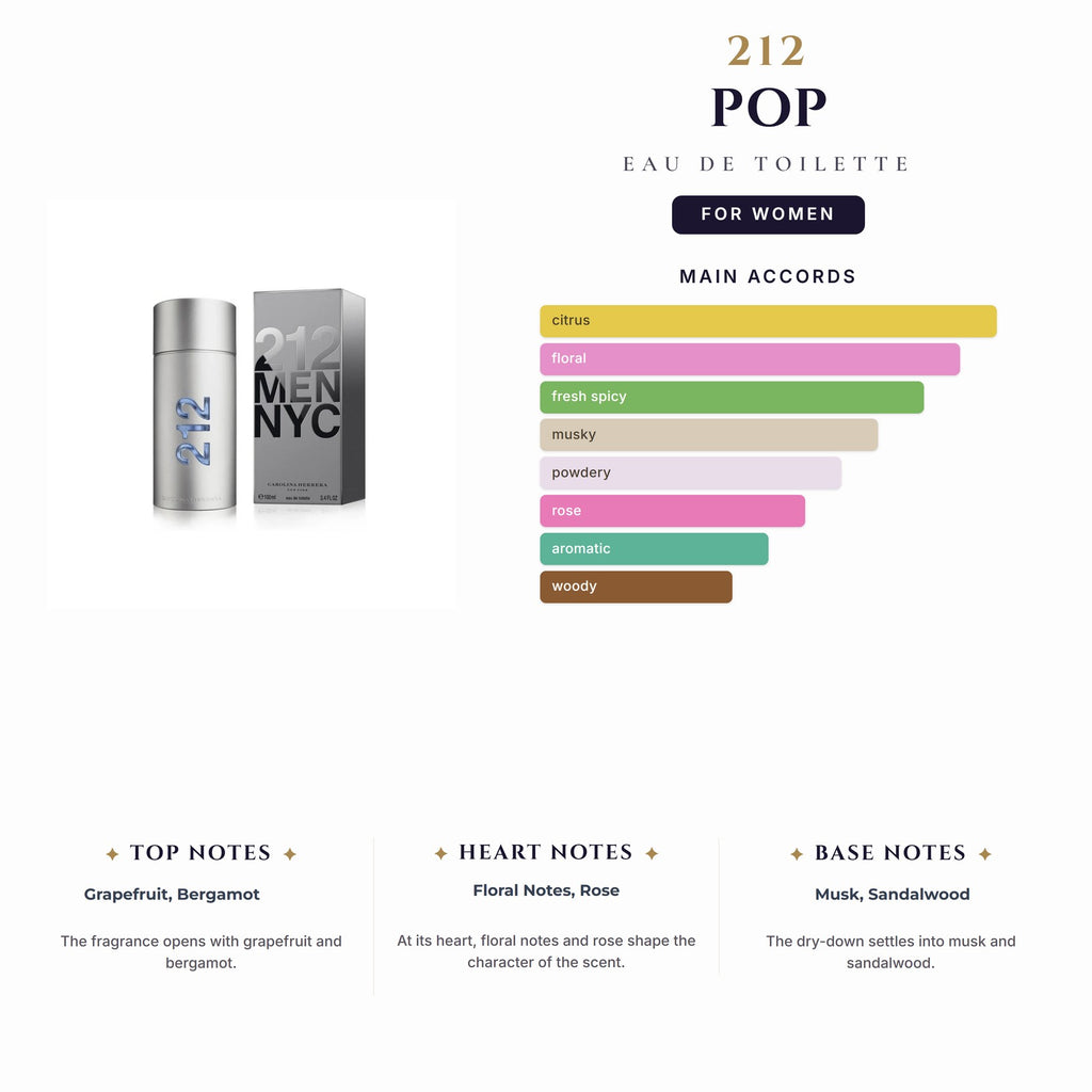 Tst 212 Pop 3.4oz EDT Spray for Women