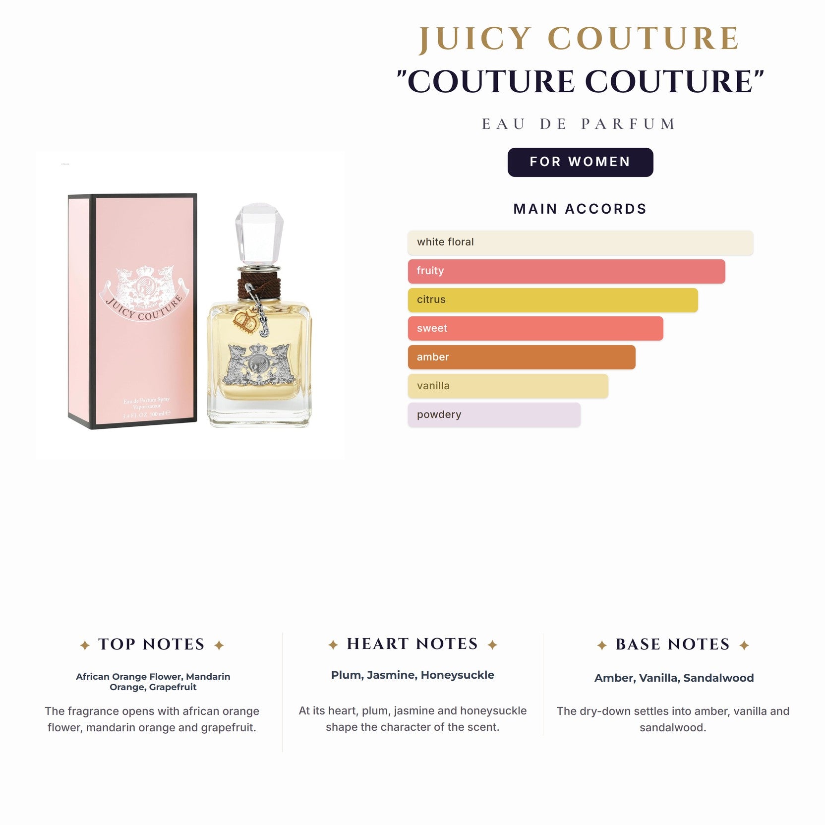 Tst Juicy Couture "Couture Couture" 3.4oz EDP Spray for Women