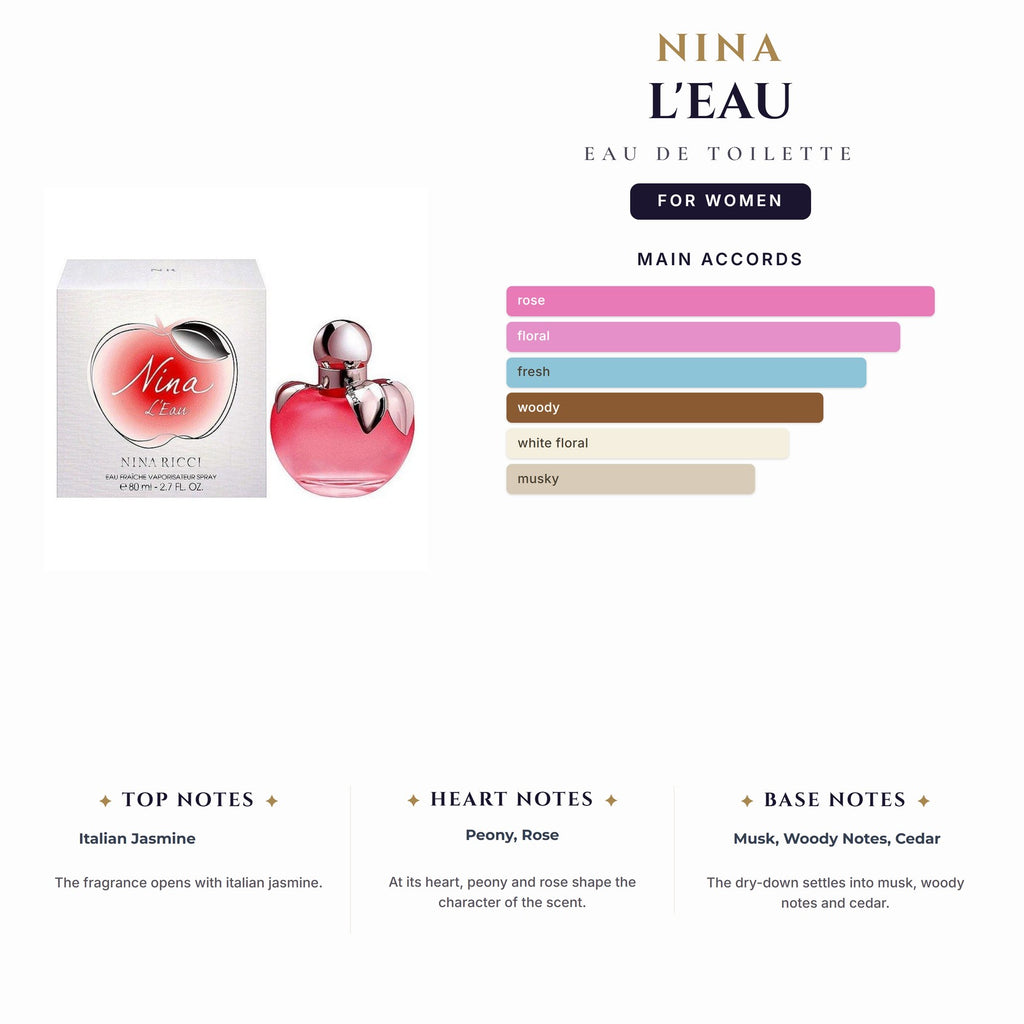 Tst Nina L'Eau 2.7oz EDT Spy for Women