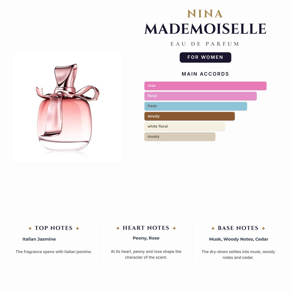 Tst Nina Mademoiselle 2.7 EDP Spy for Women