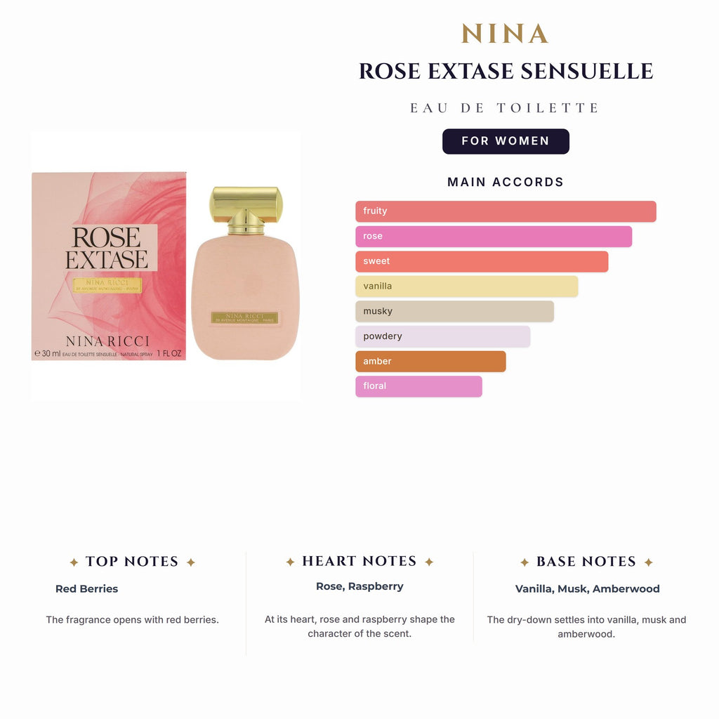 Tst Nina Rose Extase Sensuelle 2.7oz EDT Spray for Women
