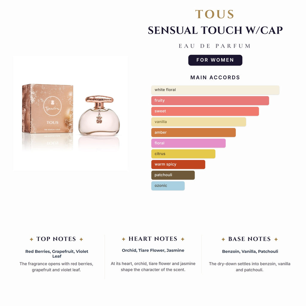 Tst Tous Sensual Touch 3.4oz EDP Spy W/Cap for Women