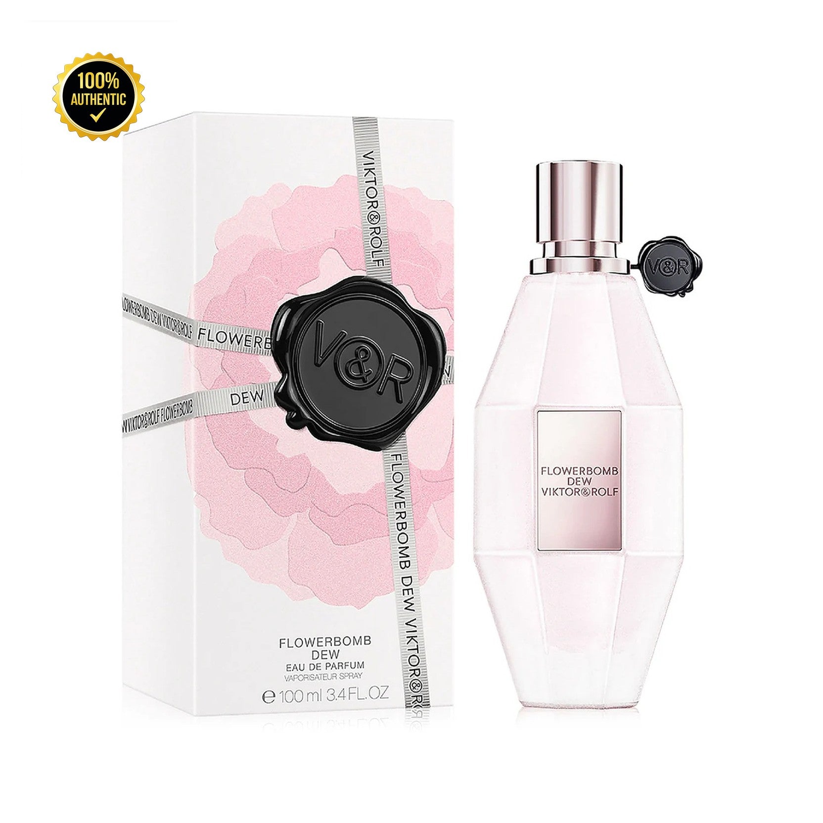 Tst Viktor & Rolf Flowerbomb Dew 3.4oz EDP Spray (Tiny Hole On Box) for Women