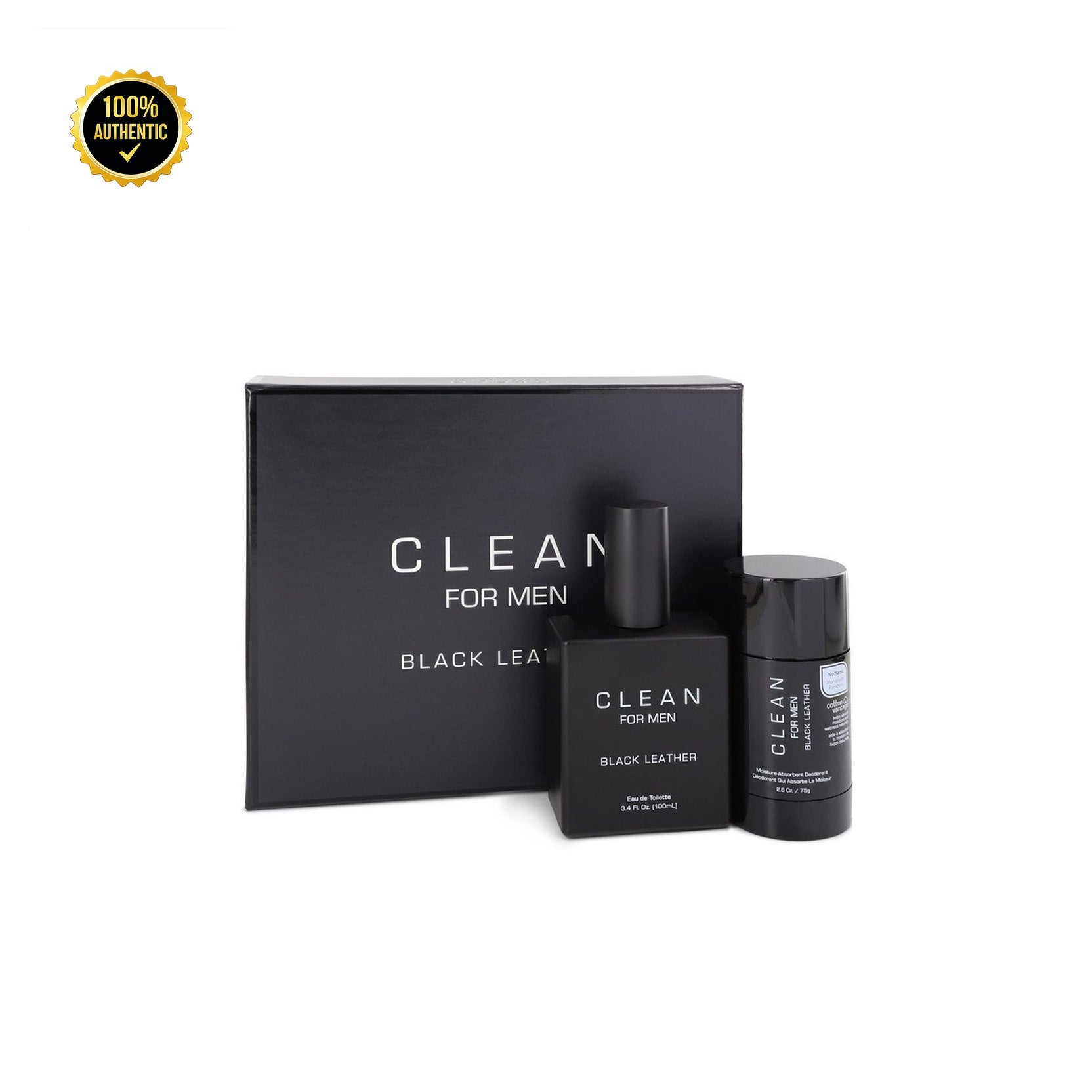 Tst Clean Black Leather 3.4oz EDT Spray for Men