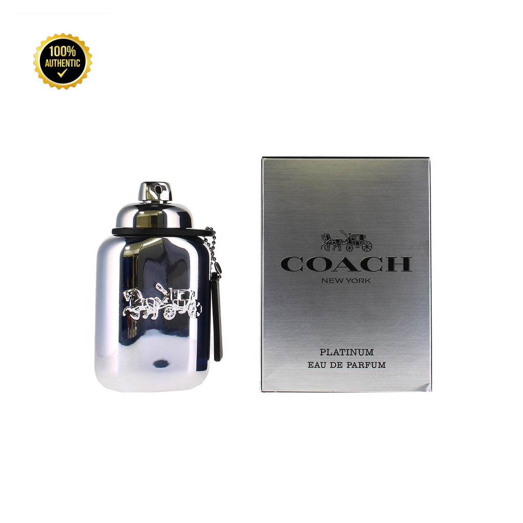 Tst Coach Pure Platinum 3.4oz Parfum Spray for Men