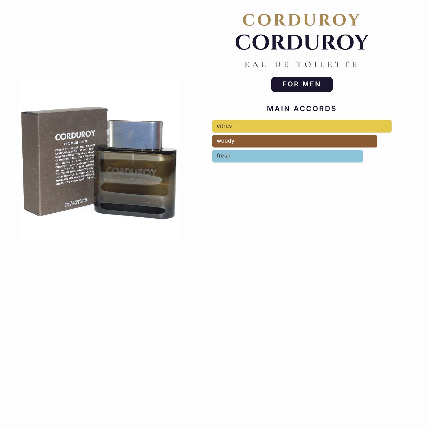 Tst Corduroy 4.2oz EDT Spy for Men