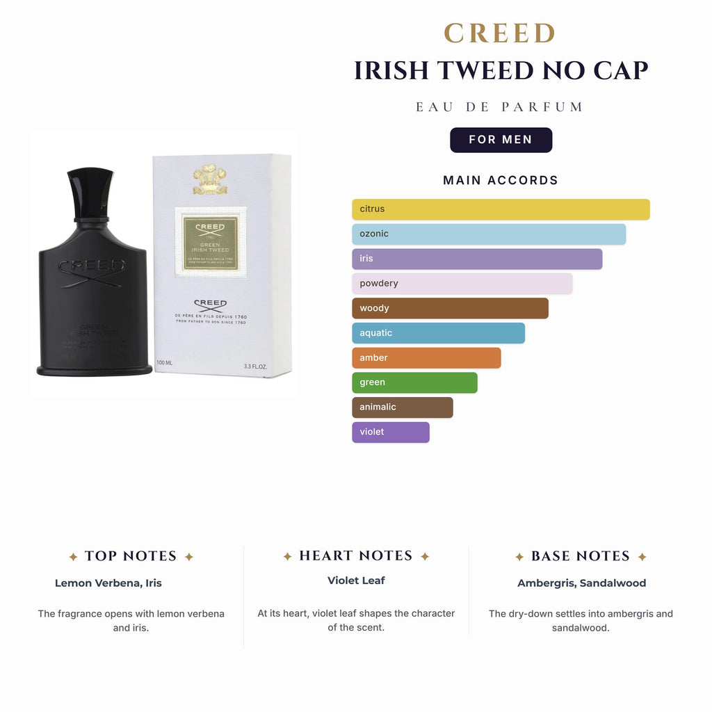 Tst Creed Irish Tweed 3.4oz EDP Spray No Cap for Men