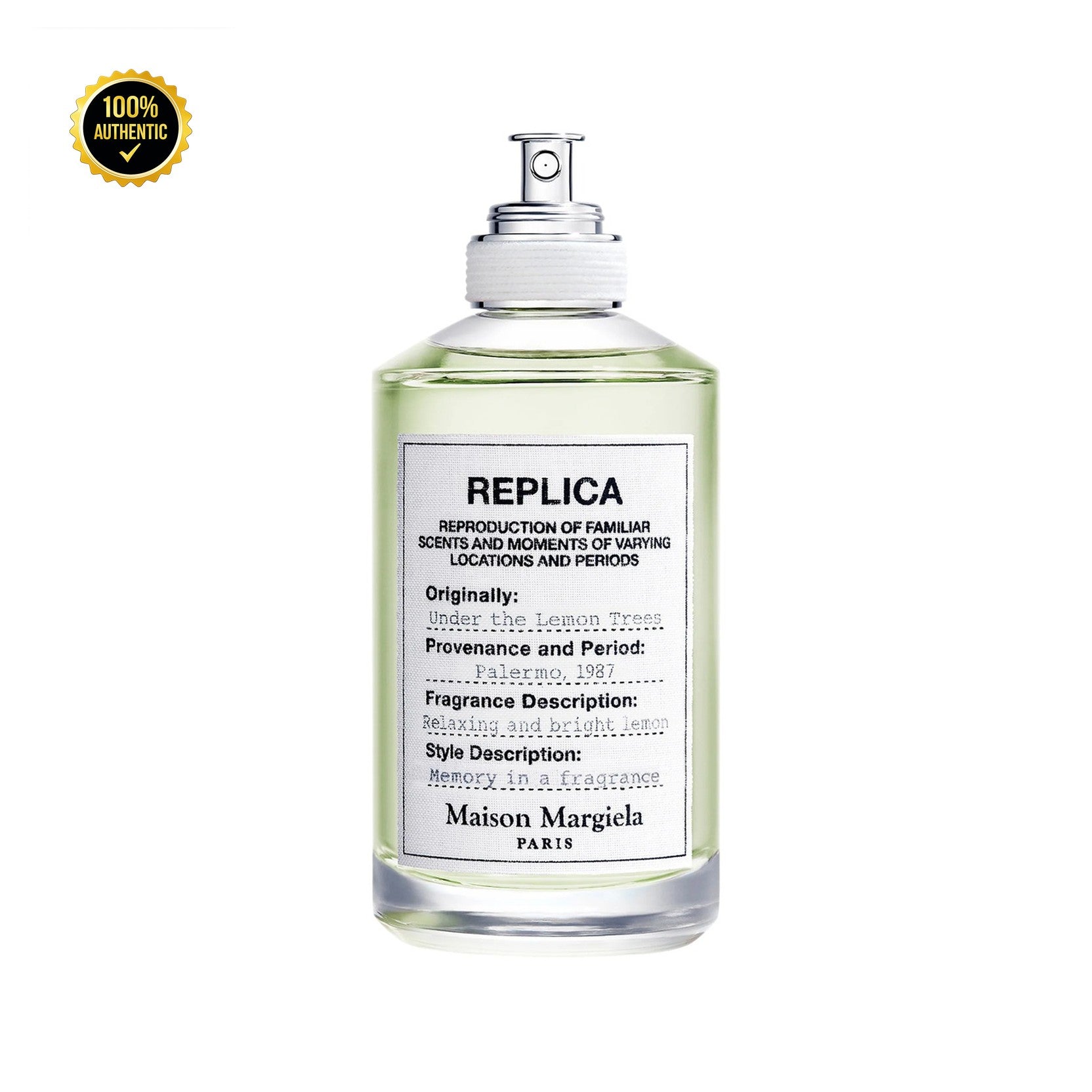 Tst Replica Under The Lemon Trees 3.4oz EDT Spray for Men