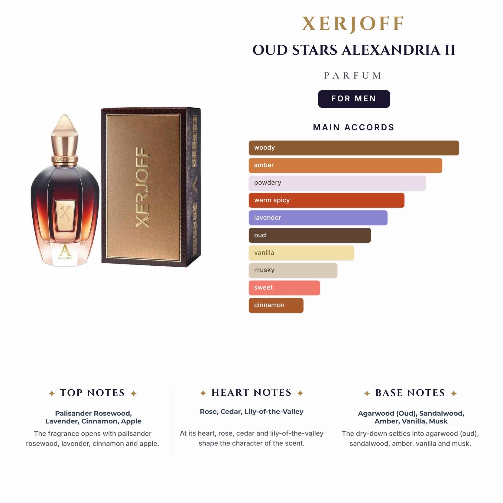Tst Xerjoff Oud Stars Alexandria Ii 3.4oz Parfum Spray for Men