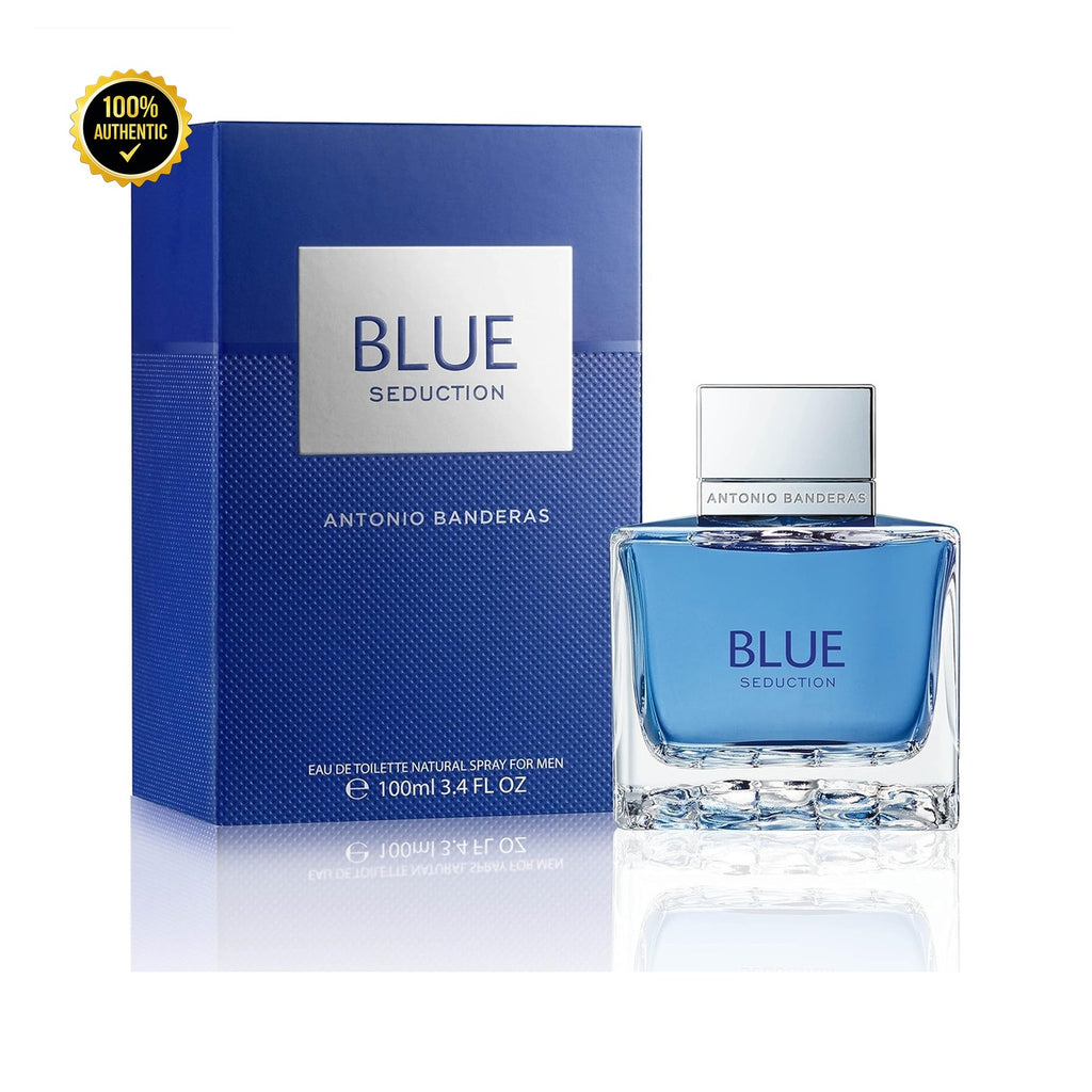 Set M- A. Banderas Blue Seduction Splash 2Pc. (3.4 + 5.1 Deo. Spy)