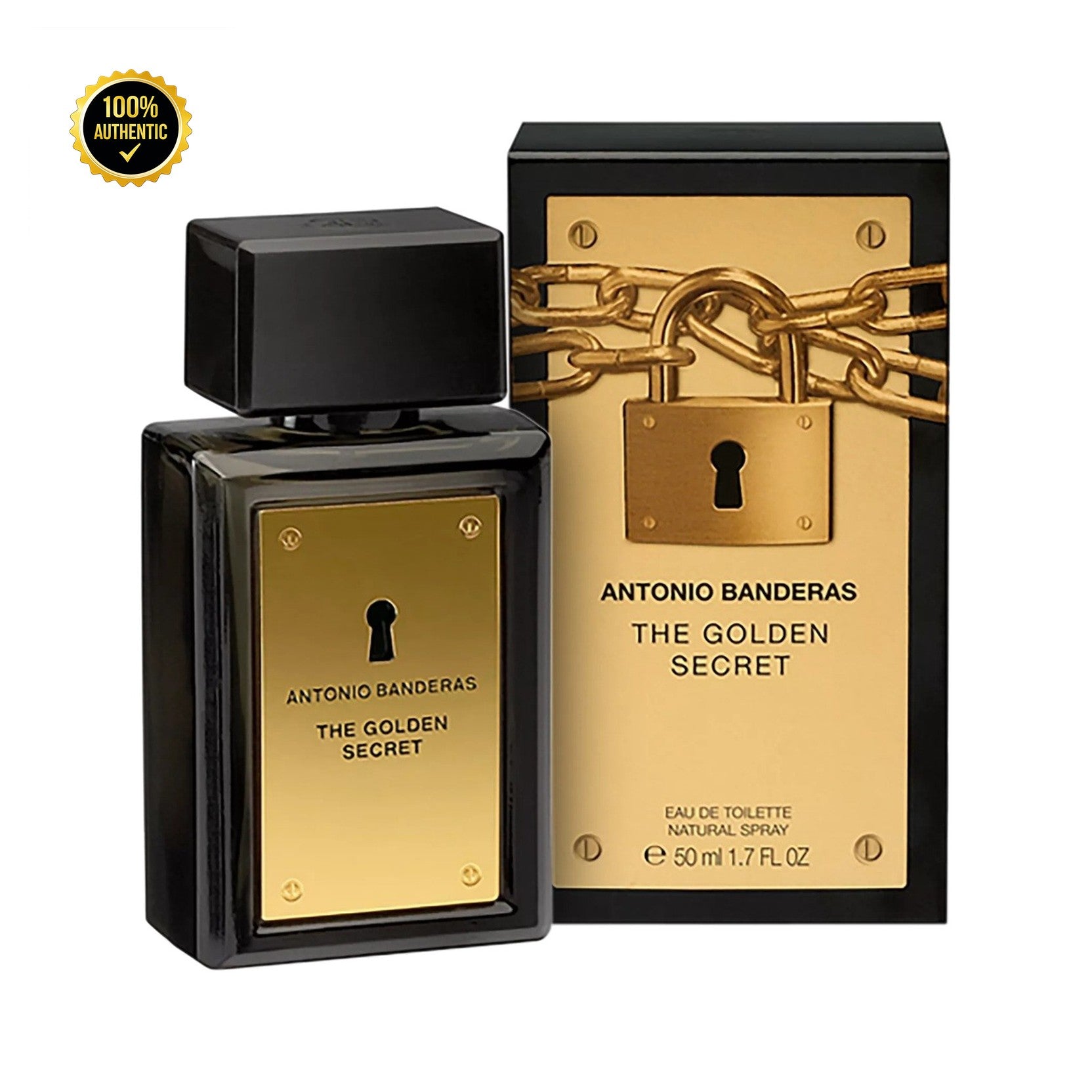 Set M- A. Banderas The Golden Secret -2Pcs (3.4oz + 3.4oz A/S)